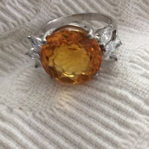 Beautiful citrine and sterling ring 8